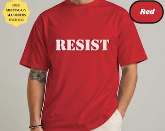 Camiseta RESIST: Camiseta de protesta feminista - Camiseta con mensaje de justicia social