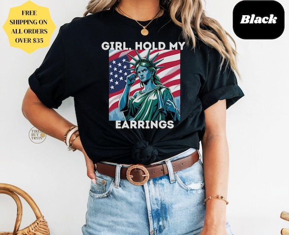 Anti Trump Shirt, Fighting Statue of Liberty Graphic Tee, Feminist Shirt, No Kings, Anti ICE tShirt, Protest T Shirt