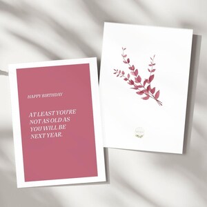Jolie carte d'anniversaire à imprimer, cadeau sarcastique, carte de voeux avec blague, téléchargement immédiat, cadeaux pour son anniversaire, meilleure amie, cadeau pour une amie