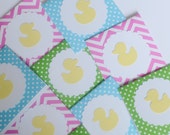 Baby Gift Tags, Assorted Pack of Gift Tags for Babies, Gender Neutral Mini Cards for New Babies, Rubber Ducky Cards, Gender Reveal Baby Card