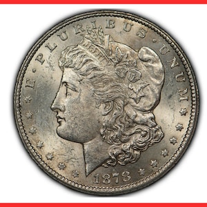 Rare 1878 cc USA United States Morgan Dollar Silver Color Coin - Explore Now!