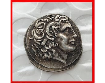 Rare Roman Empire Alexander The Great Silver Color Coin - Explore Now!