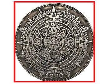 Rare 1880 USA United States Star Pluribus Unum One Dollar Silver Color Coin - Explore Now!