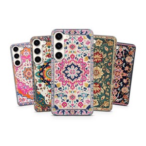 Persian Rug Phone Case Aesthetic Carpet Cover for Google Pixel 10, 7A, 6A, Samsung Galaxy S24, S23, S22, A16, A14, A13, iPhone 17 Air, 15