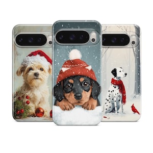 Hundvinterfodral för Google Pixel 10, 9A, 8A, 7A, 6A, iPhone 17 Air, 16, 15, 14, 13, 12, Samsung Galaxy S25, S24, S23, S22, A16