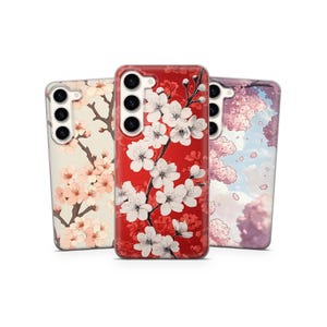 Sakura Japan Phone case Floral Cover for Google Pixel 9 Pro, 7A, 6A, Samsung Galaxy S24, S23, S22, A16, A14, A13, iPhone 16 Pro, 15, 14, 13