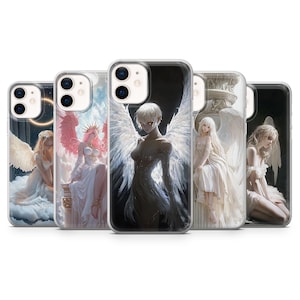 Angel Art Phone Case Wings Holy Heavenly 777 Cover for Google Pixel 10, 7A, 6A Samsung Galaxy S24, S23, S22, A16, A14, A13, iPhone 17 Air
