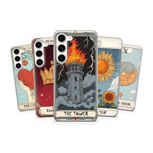 タロットカード スマホケース ヴィンテージ サンムーン カバー Google Pixel 9 Pro、7A、6A、Samsung Galaxy S24、S23、S22、A16、A14、A13、iPhone 16 Pro、15用