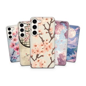 Japanese Phone case Floral Sakura Cover for Google Pixel 9 Pro, 7A, 6A, Samsung Galaxy S24 S23 S22, A16, A14, A13, iPhone 16 Pro, 15, 14, 13
