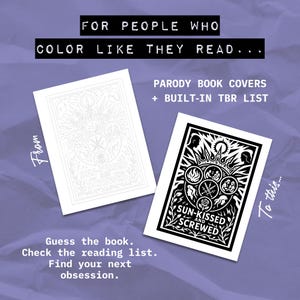 Libro para colorear de magia, travesuras y caos / Páginas para colorear de fantasía para adultos / PDF monocromático con lista de pendientes