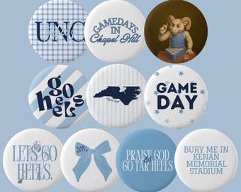 UNC gameday pins