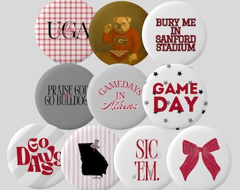 UGA Spieltag Pins