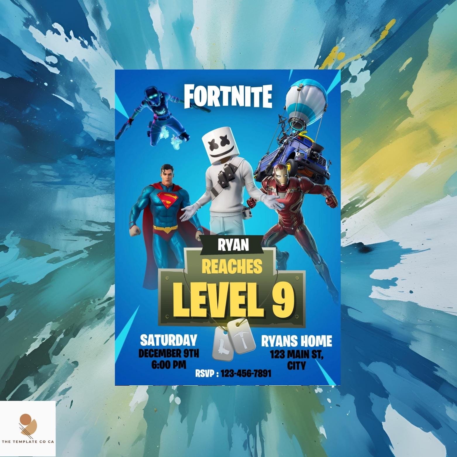 Fortnight Birthday Card - Etsy