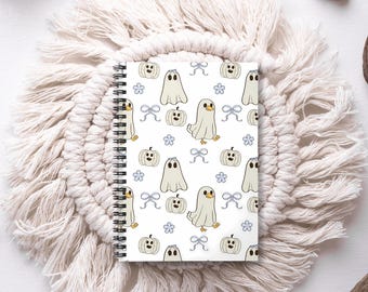 Ghost Pumpkin Goose Notebook: Spooky Halloween Journal