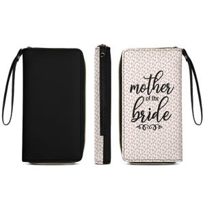 El mejor bolso de mano, regalo para la madre de la novia, billetera de cuero con correa para la muñeca, regalo para la fiesta de bodas, regalo para la despedida de soltera