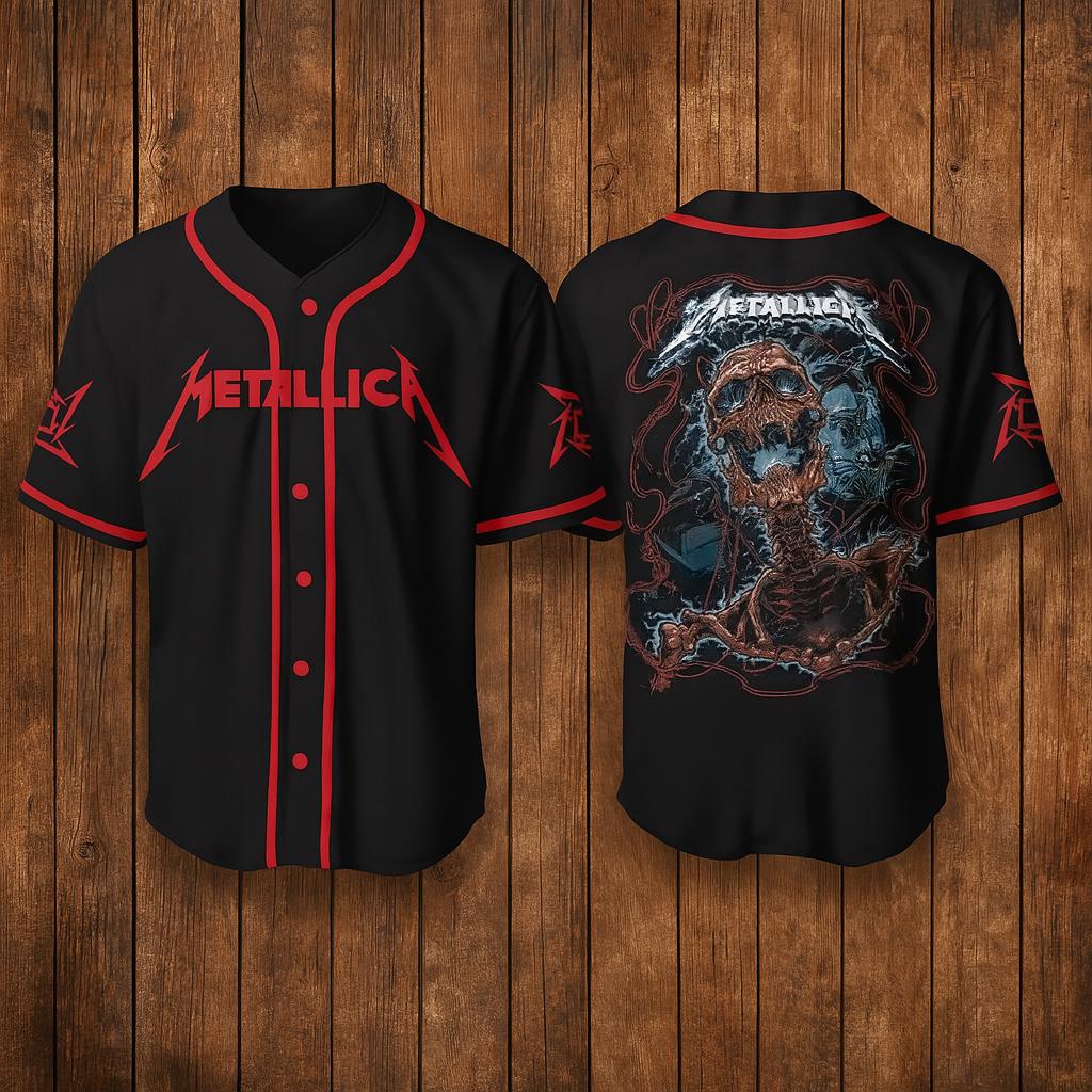 Metallica Baseball Jersey - Etsy