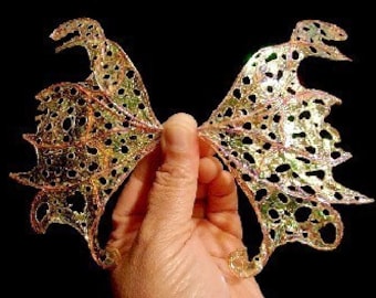 OOAK Fairy Wings-Iridescent-On Gossamer Wings-For Dolls and Bears (Made to Order by Request)