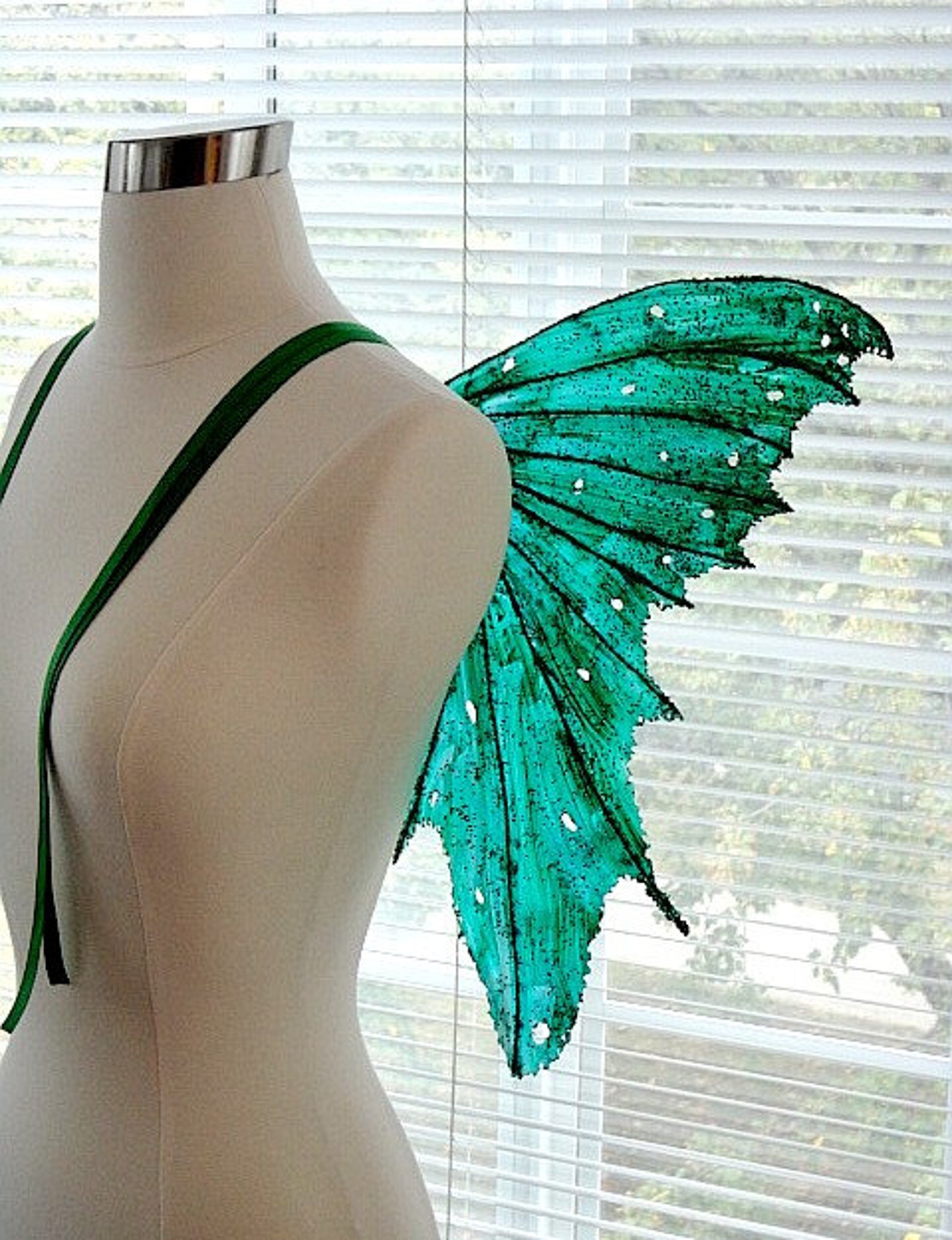Fairy WingsEmerald Green Fairy Made to Order by Request Etsy