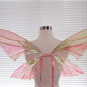 Rose Gold Fairy Wings (Made to Order by Request) Size:  30 1/2&quot; wing span X 19&quot; tall