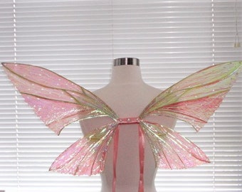 Rose Gold Fairy Wings (Made to Order by Request) Size:  30 1/2" wing span X 19" tall