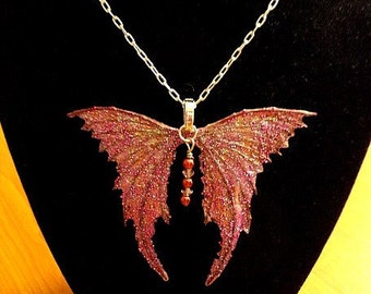 Fairy Wings Jewelry-Ooak-Necklace with 18"  Chain (Made to Order by Request)