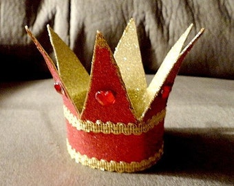 Ready to Ship Queen and Princess Crown for Dolls and Cake Toppers (Made by Request)