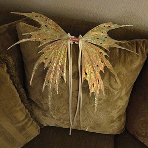 Fairy Wings-Sprite Wings Adult size 32 x 28 made to order in the color you request image 2