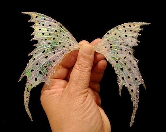 Fairy Wings-Silver Wings-OOAK-Doll and Bear Sized (Made To Order by Request)