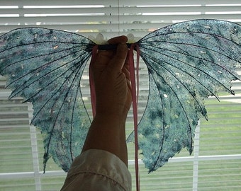 Fairy Wings-Iridescent-Crystal Blue Fairy Wings- Children (Made By Request)