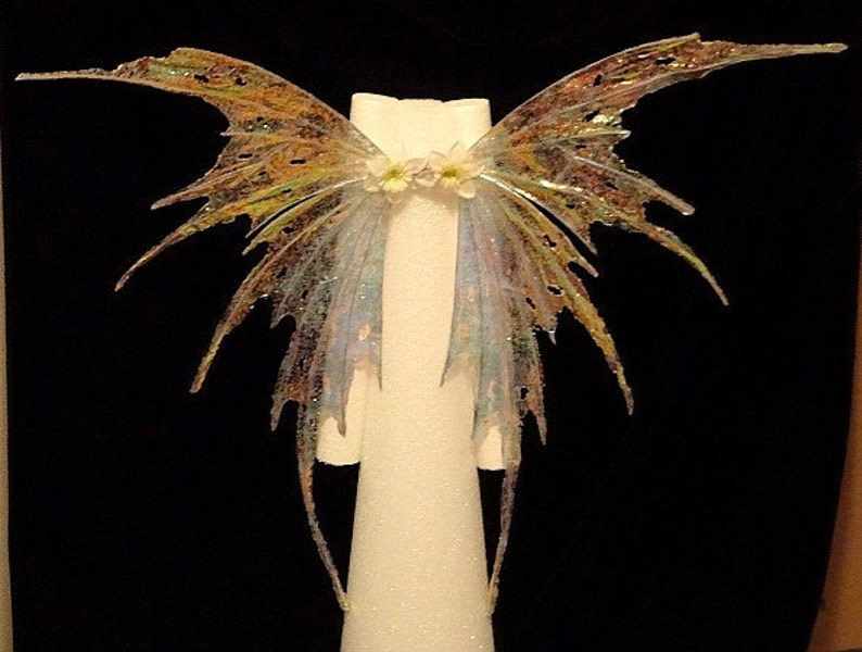 Fairy Wings-Sprite Wings Adult size 32 x 28 made to order in the color you request image 1