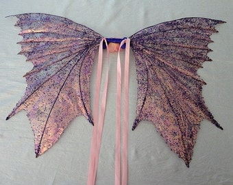 Fairy Wings-Iridescent-Purple & Pink Passion  (Made to Order by Request)