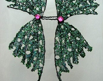 Fairy Wings-OOAK-Enchanted Forest-Doll Size (Hecho a pedido por solicitud)