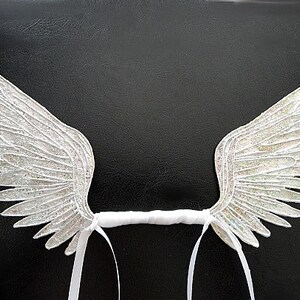 Angel and Fairy Wings-Iridescent-OOAK Wings for Dolls and Bears Made to Order by Request image 2