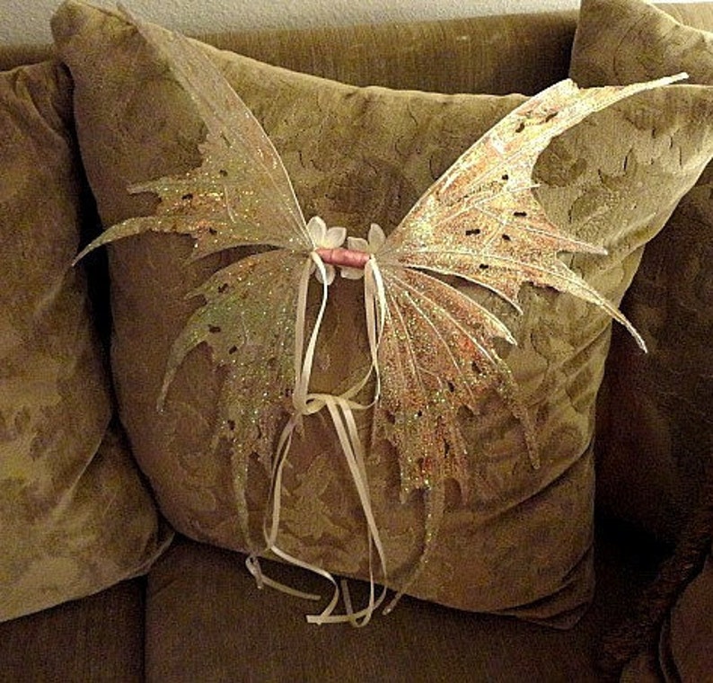 Fairy Wings-Sprite Wings Adult size 32 x 28 made to order in the color you request image 3