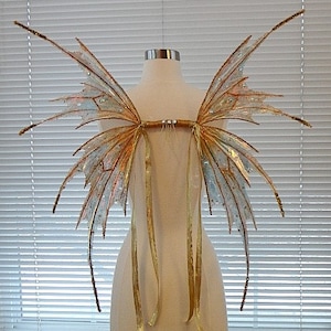 Fairy Golden Wings-Adult size  32" x 28" (made to order in the color you request)