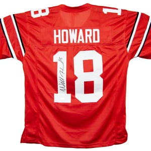 Will Howard Autographed Red Custom Ohio State Jersey