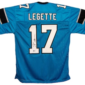 Xavier Legette Autographed Signed Custom Blue Carolina Panthers Jersey