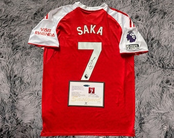 Bukayo Saka ASSINADO Camisa/Camisa Home Arsenal 25/26 - COA - 2025