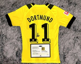 Camisa oficial do Borussia Dortmund 22/23 assinada por Marco Reus - Certificado de Autenticidade - 2022