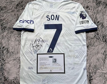 Camisa oficial do Tottenham assinada por Son Heung-min - Certificado de Autenticidade - Temporada 23/24