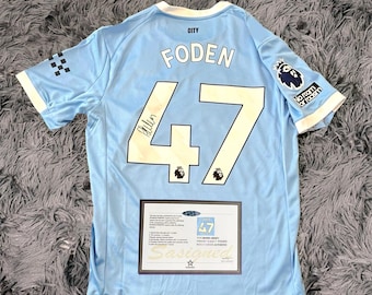 Phil Foden ASSINADO Man City 25/26 Home Jersey/Camisa - COA - 2025