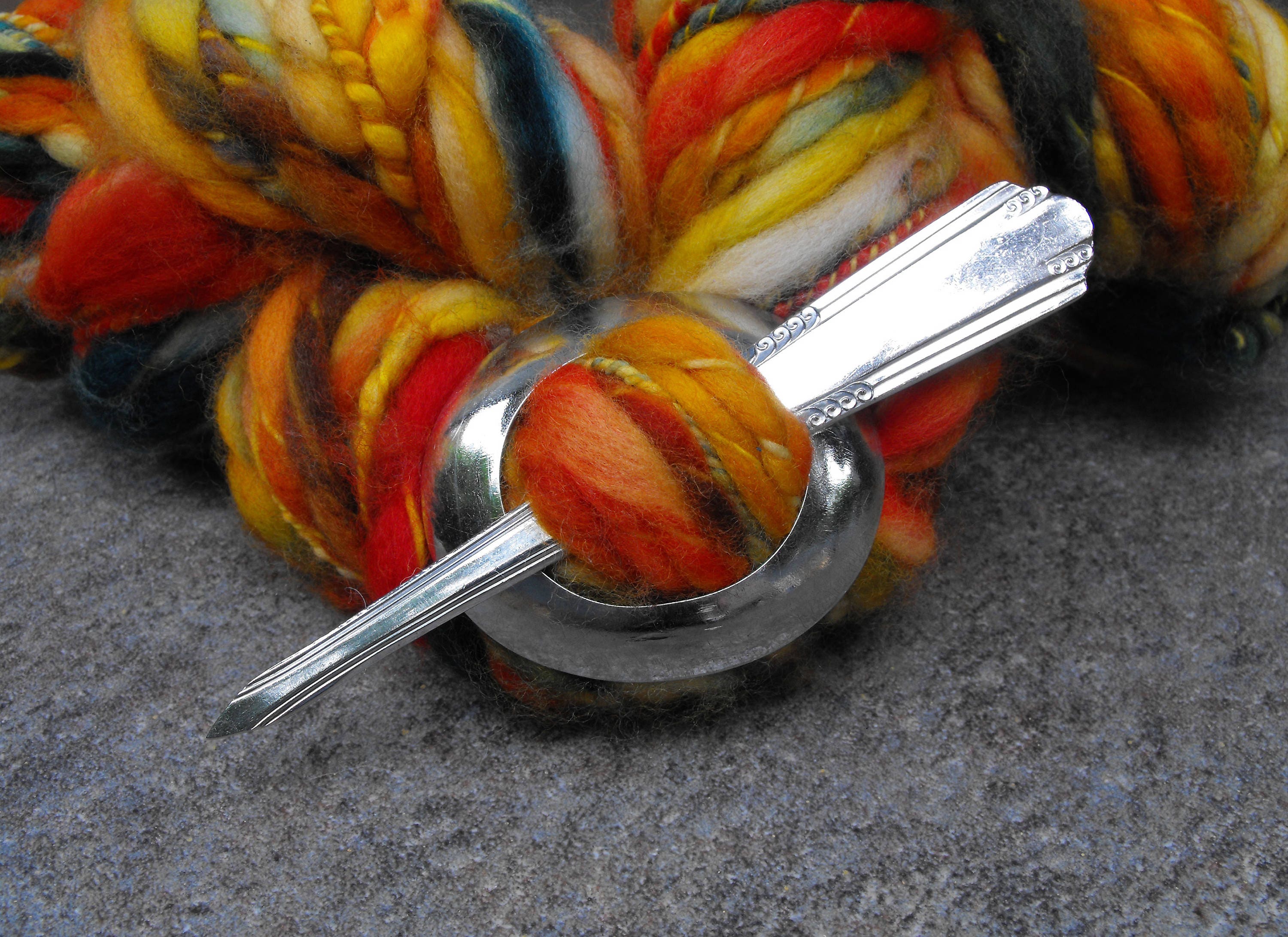 Spoon Shawl Pin Shawl Pins 1933 Simplicity Silver Plate Soup Etsy