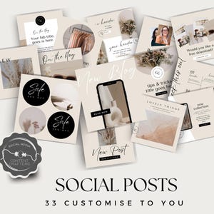 Kursdesigner Social Media Canva Templates 50 Post Pack für Instagram Branding