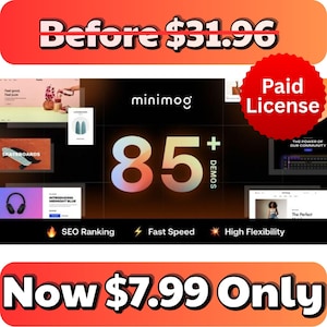 Minimog Shopify Theme | Multipurpose Premium Shopify Template | Next-Gen Responsive Ecommerce Theme | Digital Download