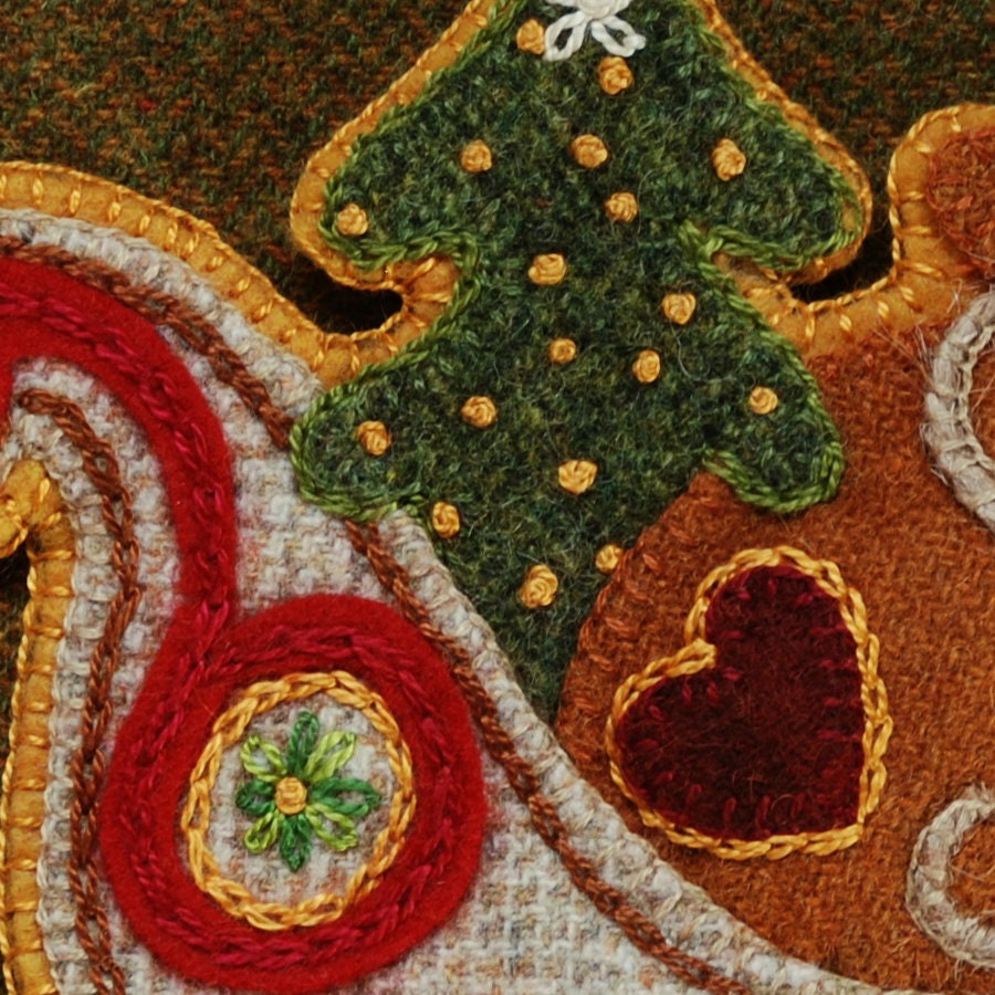 Wool Applique Patterns Kits Christmas ornaments ~ All 13 ornament patterns  and/or kits in the series Long Gone Days