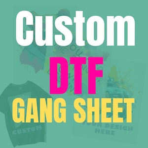 Custom DTF Transfers: Personalized Logo, Heat Press Ready