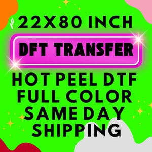 Custom DTF Transfer: Full Color Heat Transfer, Gang Sheet, Hot Peel