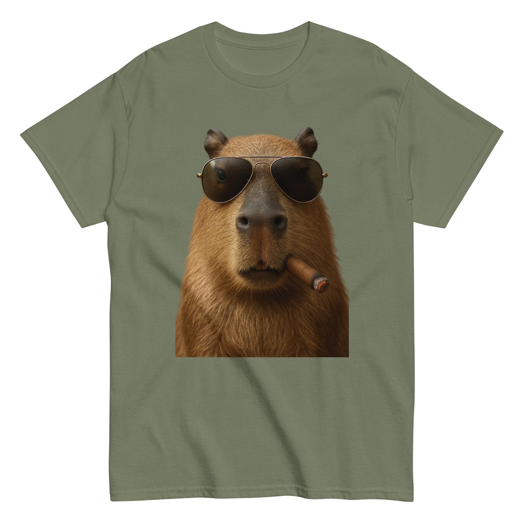 Terminator Riding Capybara Image Capybara-terminator. Unisex Classic Tee - Etsy