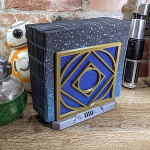 Holocron Serviettenhalter - The Power - Helle Seite - Star Wars inspirierte Fan Art