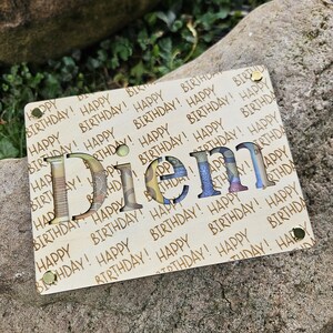 Personalized money gift, gift idea, birthday gift, money box, wooden gift card